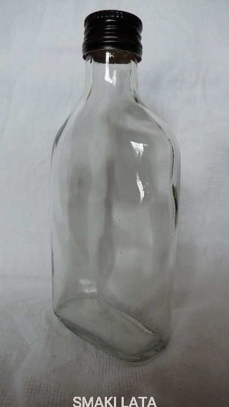 Butelka na nalewki 200 ml z zakrętką ("piersiówka")